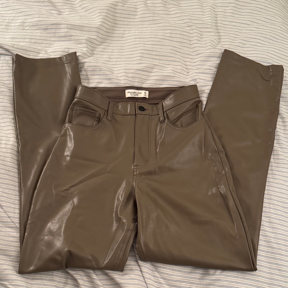 Abercrombie faux leather pants